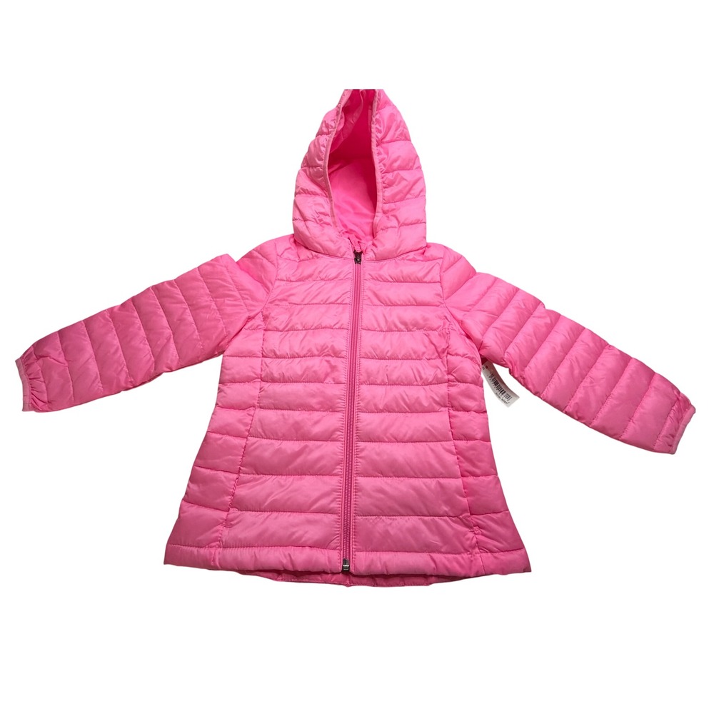 Amazon Essentials Girls Pink Packable Puffer Jacket Water-Resistant XS B0738J92B
